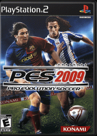 Pro Evolution Soccer 2009 Playstation 2 US box art